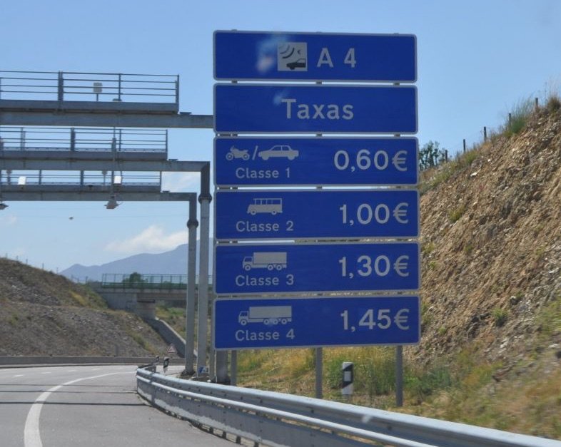 Segundo peaje electrónico, Cobro de peaje autovías Portugal con Tarjeta Prepago (TollCard) 1