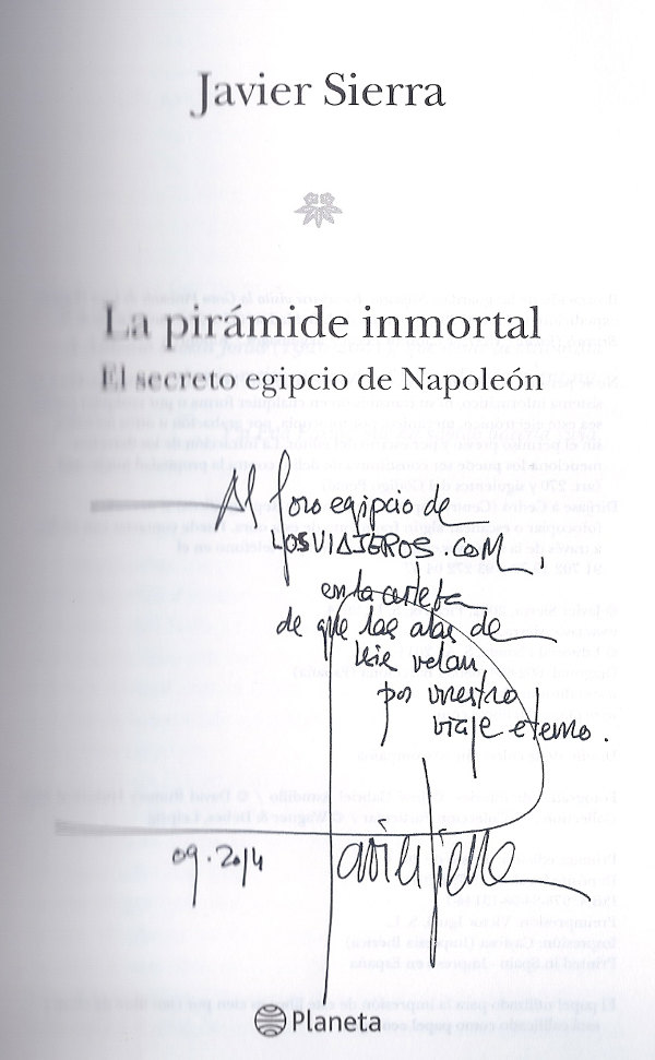 Libro: La Pirámide Inmortal de Javier Sierra 0, Egipto: Recomendaciones de Libros /Películas/ Documentales