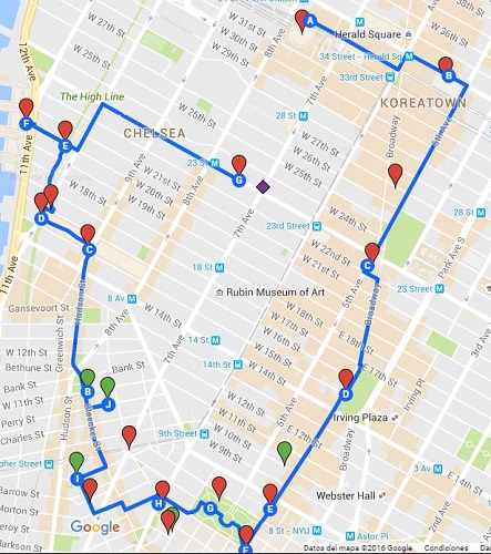 PLANO DIA 3 CHELSEA Y MAS, PLANIFICANDO NUEVA YORK 7 DIAS 0