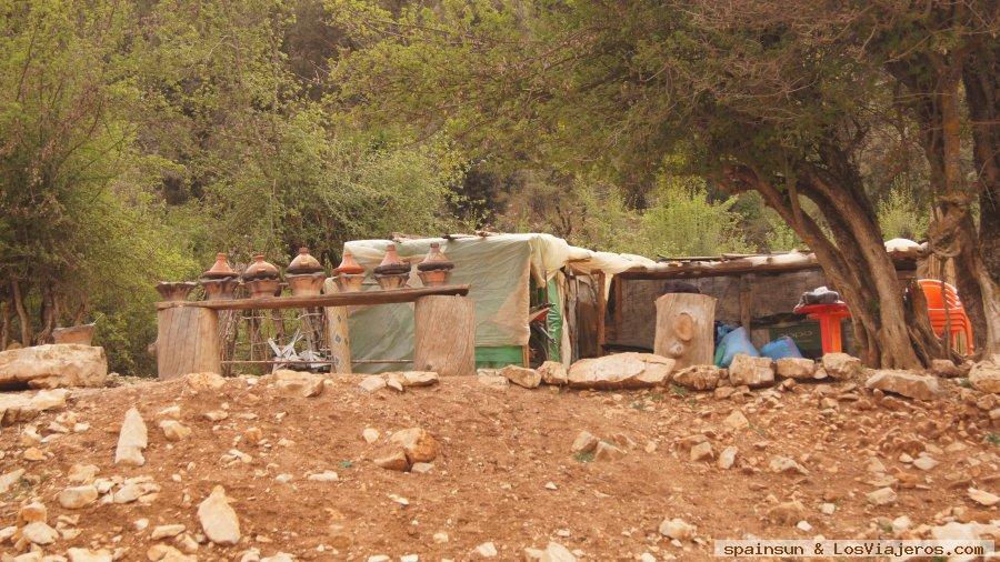Tenderetes al borde del lago Aguelmam Azegza, Fuentes Oum Rabia y PN Aguelmam Azegza -Jenifra, Atlas Medio 1