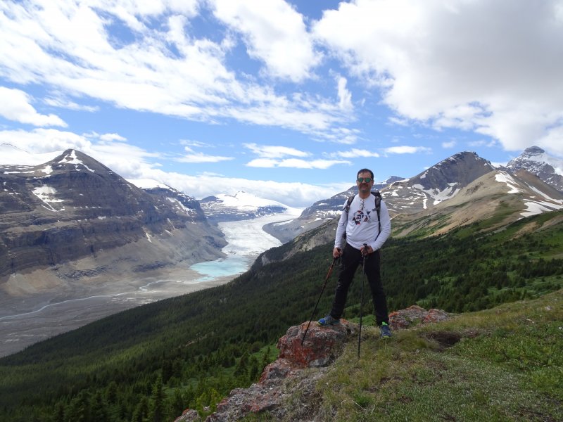 vistas cuando finalizas el parker ridge trail, Trekking en Banff, Icefield Pkwy y Jasper NP-Rocosas Canadá