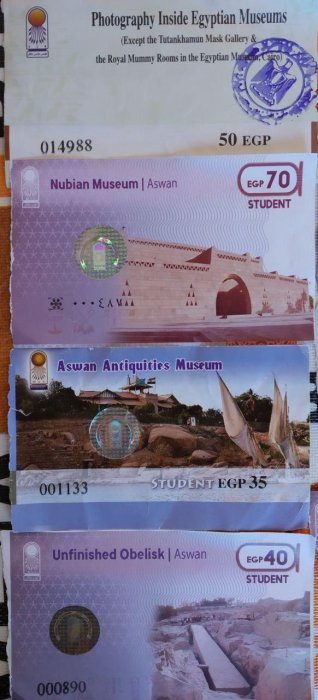 Precios Entradas a Monumentos y Museos de Egipto 3