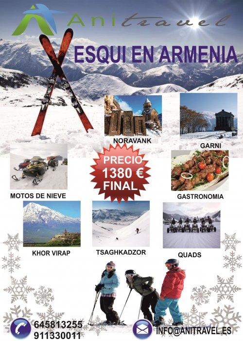 VIAJE EN GRUPO A ARMENIA PARA ESQUIAR 1