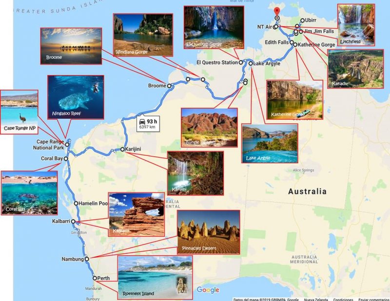 Costa Oeste de Australia (West Australia): rutas, qué ver