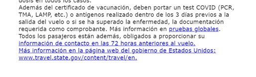 Coronavirus en USA: Nuevos requisitos, test, trámites