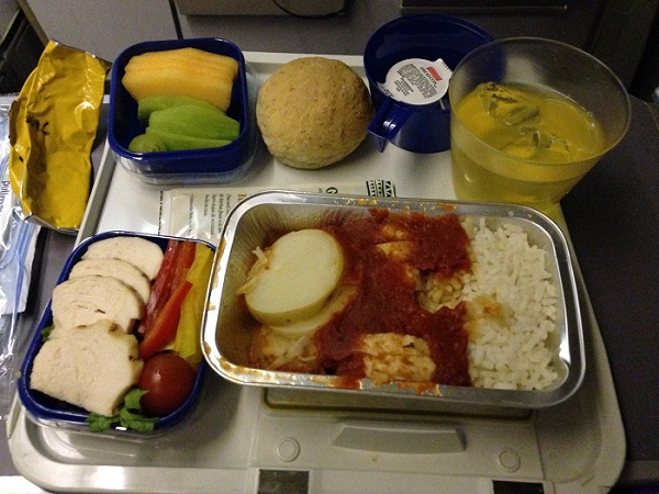 Menú sin lácteos CUN-MAD, Wamos Air a Riviera Maya (antes Pullmantur Air) 1