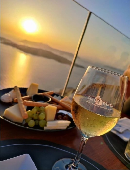 Cenar en Santo Wines 3, Comer en Santorini: Restaurantes, tabernas, terrazas con vistas, bodegas - Grecia