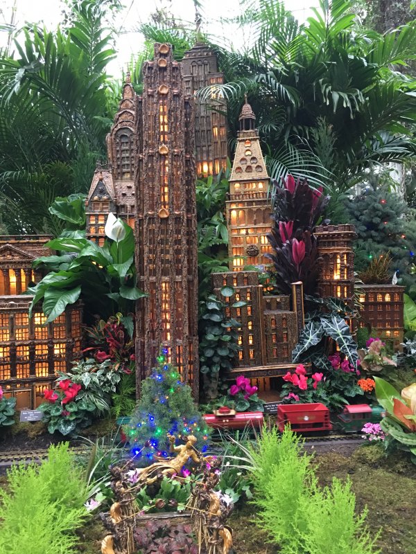 Jardín botánico, Nueva York en Navidad/ Fin de año