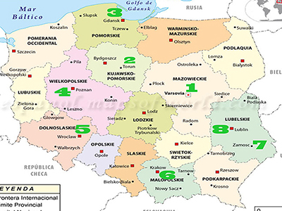 mapa, Archivo 08/06/2018 - Viajar a Polonia: Que ver, ciudades, rutas e itinerarios