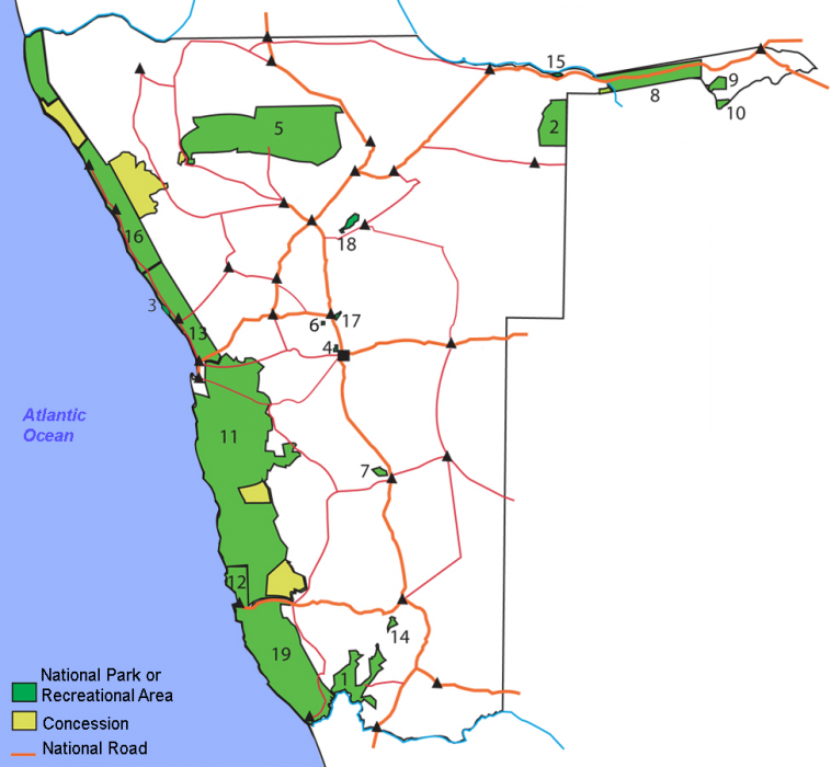 Namibia: Parques Nacionales y Reservas Naturales