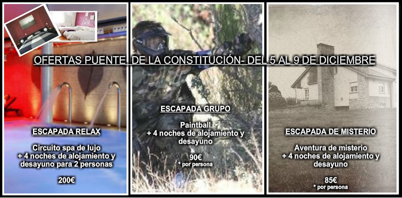 OFERTAS PUENTES DE LA CONSTITUCIÓN - ASTURIAS, ALBERGUE RURAL EN VILLAVICIOSA ASTURIAS