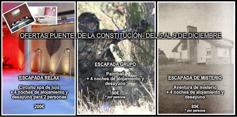 OFERTAS PUENTES DE LA CONSTITUCIÓN - ASTURIAS, ALBERGUE RURAL EN VILLAVICIOSA ASTURIAS