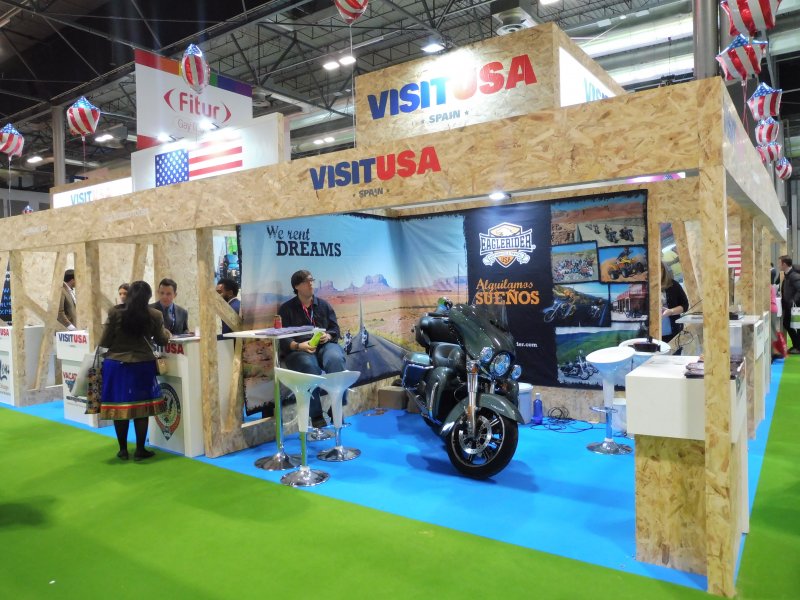 Stand de USA - Fitur 2020 - Feria Internacional de Turismo - Foro General de Viajes