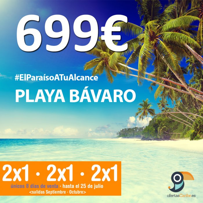 ¡8 DÍAS LOCOS DE VENTA!Caribe desde 699€ OfertasCaribe.es 3