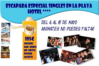 Fin de semana para Singles en la playa Alicante solo 105€