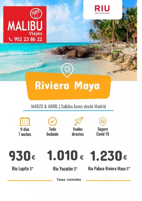 SUPER OFERTA RIVIERA MAYA, OFERTAS CARIBE 2021 - Viajes Malibu