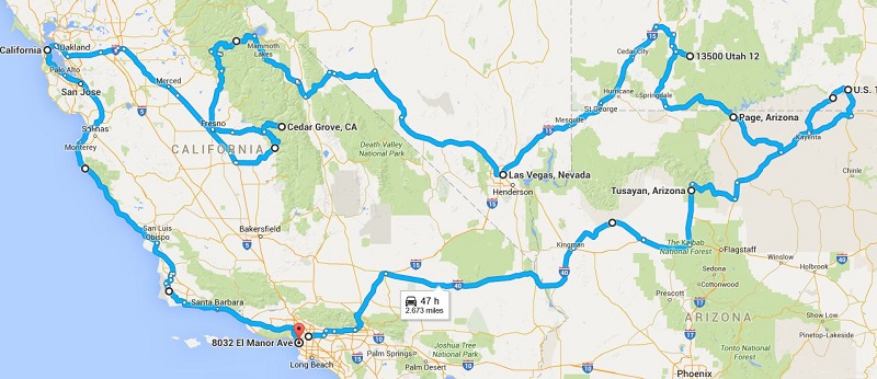 Ruta 21 días Costa Oeste USA