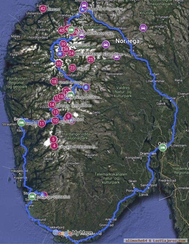 Noruega en coche: Rutas, itinerarios, consejos