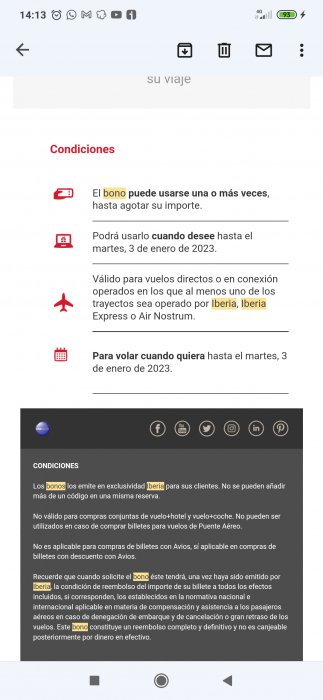 Compra-Venta bonos de Iberia -avión-