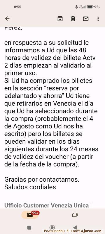 Esto me ha contestado visita venezia, Transporte público en Venecia: Vaporetto, bus, bonos, precio