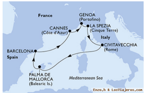 MSC SEAVIEW MEDITERRANEO MAYO 2023