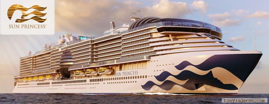 Barco Sun Princess, Crucero SKy Princess Cruises Fiordos