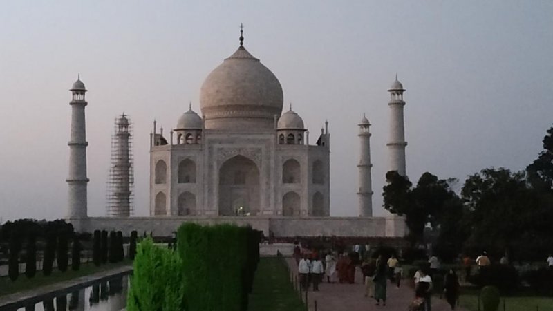 Taj Mahal en Obras o con Andamios  - Agra 1