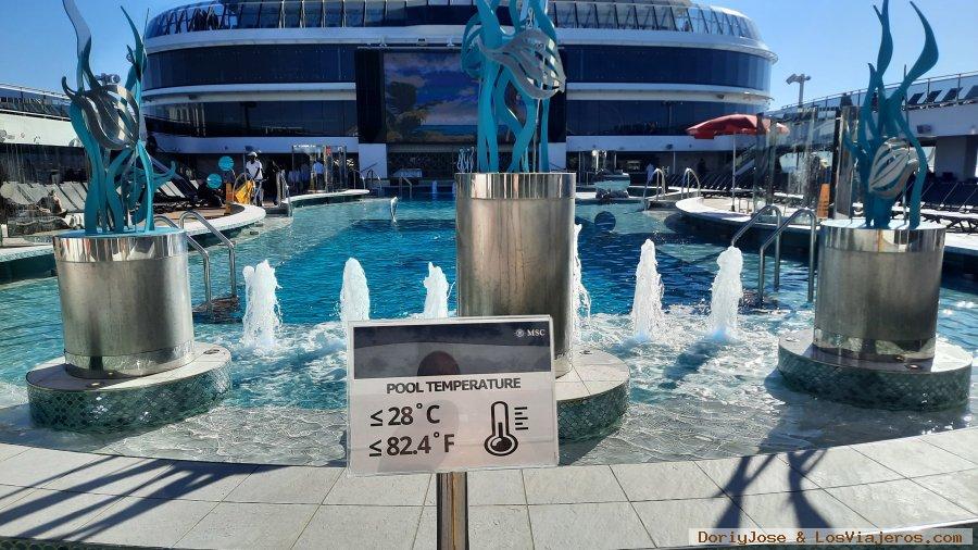 Temperatura piscina exterior, MSC World Europa 0