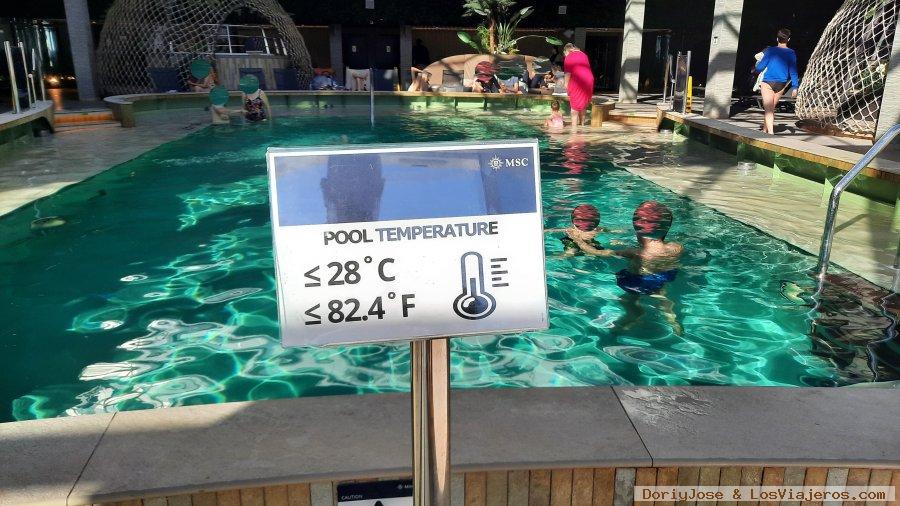 Temperatura piscina interior, MSC World Europa 1