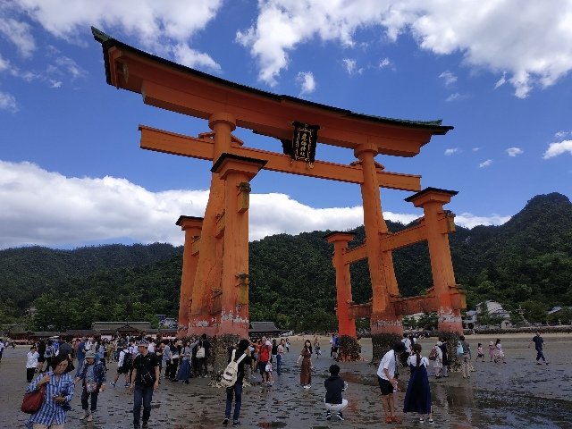 Templo "flotante" de Itsukushima en Miyajima -Japón- Mareas 0