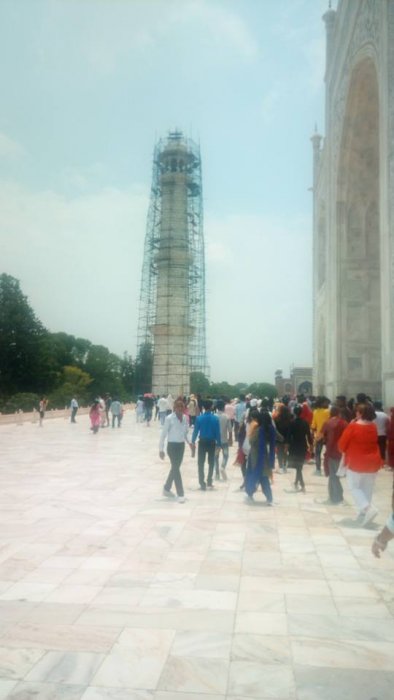 Taj Mahal en Obras o con Andamios  - Agra 0