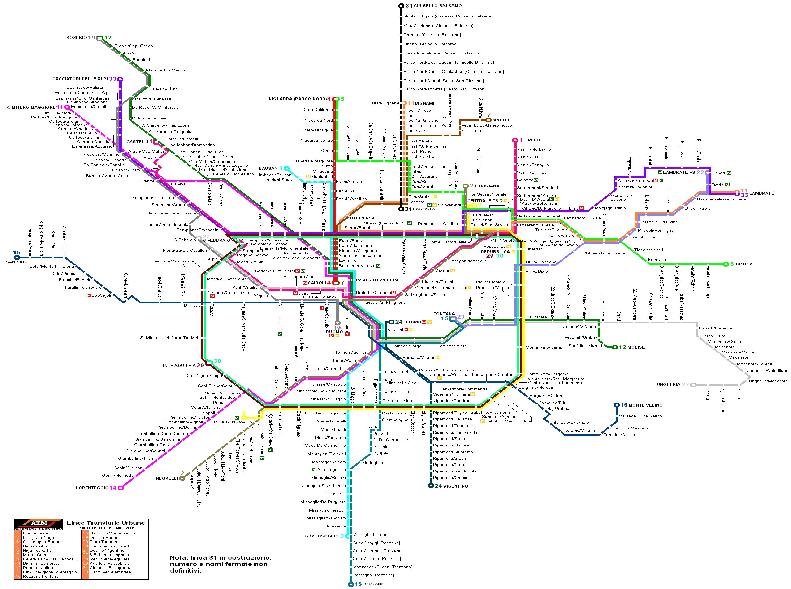 PLANO TRANVIA MILAN, Traslados a/desde aeropuerto Bergamo (Orio al Serio)- Milán