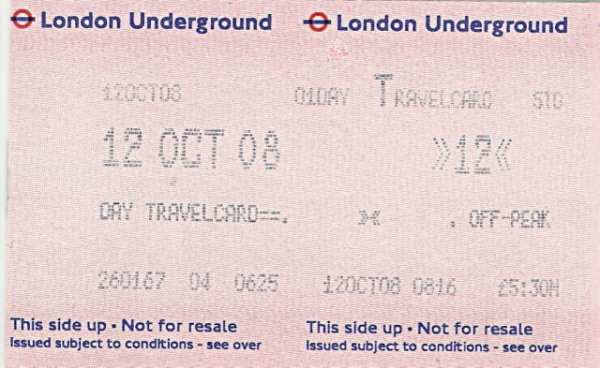 Travelcard y Oyster Card, Pay as you go: Transporte -Londres