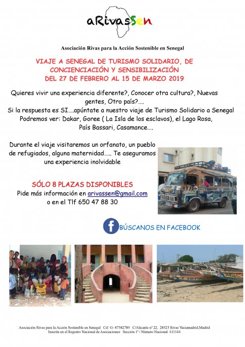 Viaje de Turismo Solidario a Senegal. Febrero-Marzo 2019