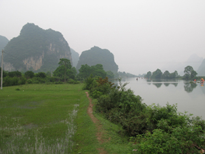 Paisajes de Yangshuo, Viajar a Guillin: Excursiones, Paseos por el río 1