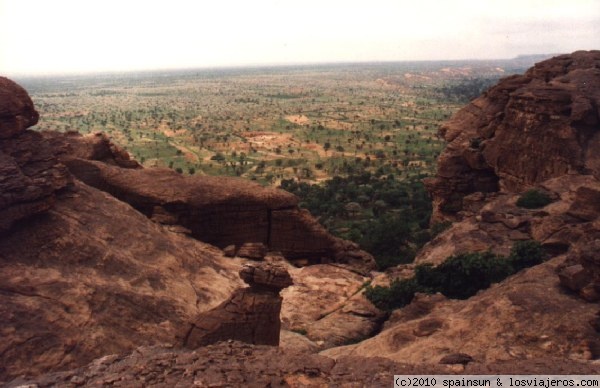 Paisaje del Pais Dogon
Visto desde lo alto del acantilado de Bandiagara.
