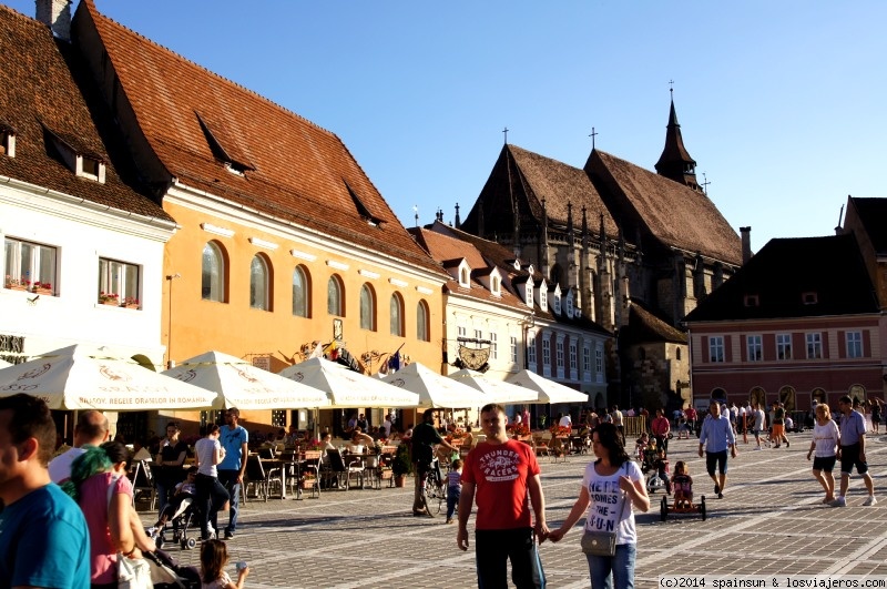 Brasov streets on weekend - Romania