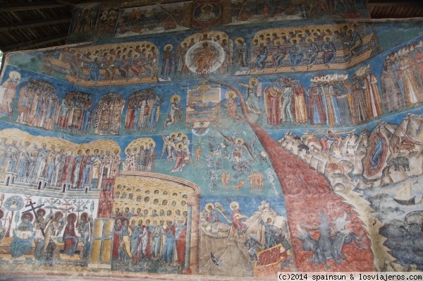 Voronet outer paintings - Romania