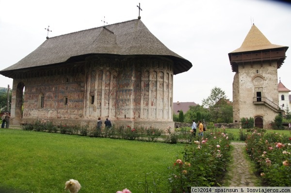 View of Gura Humorului Monastery - Bucovina - Romania