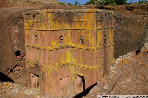 Lalibela - Iglesia excavada en la piedra
Las famosas iglesias excavadas en la piedra de Etiopia.
