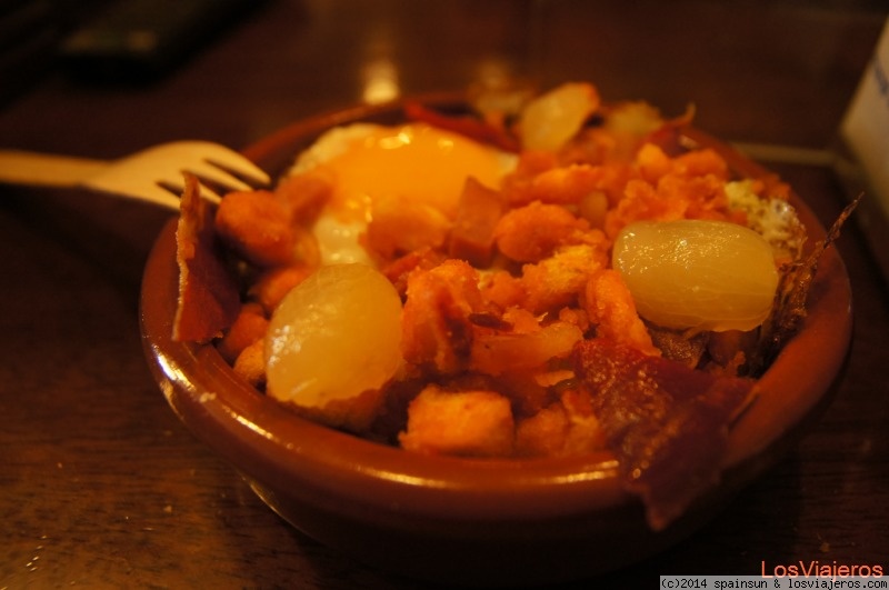 Viajar a  España: Comer - Tapa de Migas - Chinchón - Madrid (Comer)