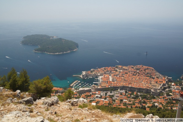 Dubrovnik vista desde el Fuerte Imperial
Dubrovnik vista desde el Fuerte Imperial (punto de llegada del Teleférico)
