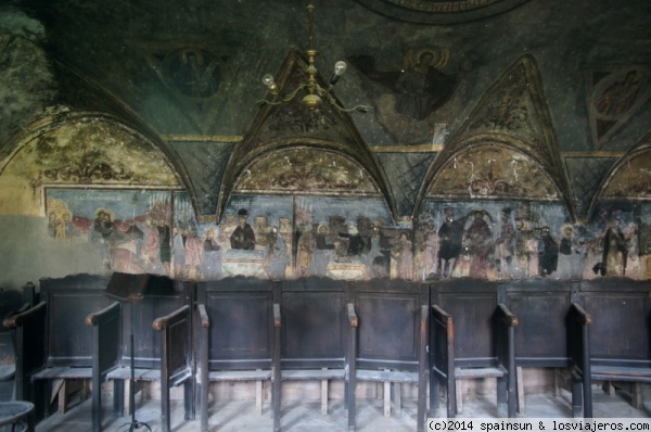 Monasterio de Sinaia
Una sala pintada del monasterio de Sinaia
