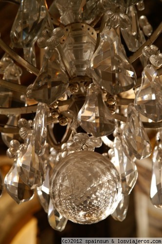 Cristal de una lampara de Versalles
Cristal de una lampara de uno de los salones de Versalles
