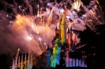 Espectáculo nocturno Disneyland
Castillo, Disneyland, Paris, Fuegos artificiales