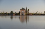 Jardines del Menara, con el Atlas nevado al fondo - Marrakech