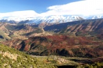 Paisaje del Alto Atlas nevado