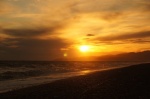 Sunset in Mediterranean Sea