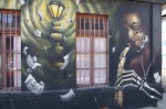 Grafitis en calles de Valparaiso