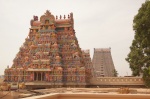 Tejado del Templo de Srirangan, Trichy
India, Sur de India, Tamil Nadu, Trichy, Tiruchirappalli, Templo